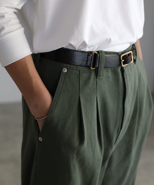 CREARE -LINO-（クレアーレリノ）の「リラックス ワイド ルーズパンツ<ユニセックス>（デニムパンツ・メンズ・アッシュグレー/インディゴブルー/カーキ/ブラック/ライトブルー/ベージュ/チャコールグレー・M/S/L）」の11枚目の写真