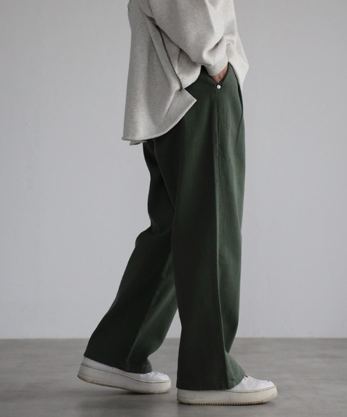 CREARE -LINO-（クレアーレリノ）の「リラックス ワイド ルーズパンツ<ユニセックス>（デニムパンツ・メンズ・アッシュグレー/インディゴブルー/カーキ/ブラック/ライトブルー/ベージュ/チャコールグレー・M/S/L）」の14枚目の写真