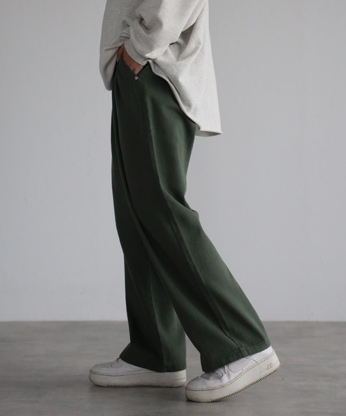 CREARE -LINO-（クレアーレリノ）の「リラックス ワイド ルーズパンツ<ユニセックス>（デニムパンツ・メンズ・アッシュグレー/インディゴブルー/カーキ/ブラック/ライトブルー/ベージュ/チャコールグレー・M/S/L）」の12枚目の写真