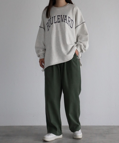 CREARE -LINO-（クレアーレリノ）の「リラックス ワイド ルーズパンツ<ユニセックス>（デニムパンツ・メンズ・アッシュグレー/インディゴブルー/カーキ/ブラック/ライトブルー/ベージュ/チャコールグレー・M/S/L）」の15枚目の写真