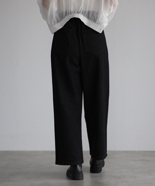 CREARE -LINO-（クレアーレリノ）の「リラックス ワイド ルーズパンツ<ユニセックス>（デニムパンツ・メンズ・アッシュグレー/インディゴブルー/カーキ/ブラック/ライトブルー/ベージュ/チャコールグレー・M/S/L）」の21枚目の写真