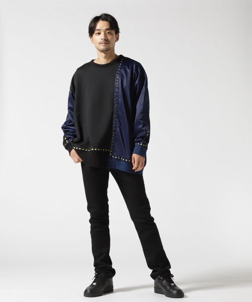 amok（アモク）の「amok /アモク/LASER STITCH SWEAT SHIRTS（Tシャツ/カットソー・メンズ・ブルー/グリーン・M/L）」の4枚目の写真