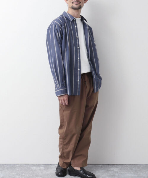 NOLLEY'S goodman（ノーリーズグッドマン）の「ELEMENTARY SHIRT レギュラーシャツ（シャツ/ブラウス・メンズ・グリーン/ネイビー/ベージュ・L/M）」の5枚目の写真