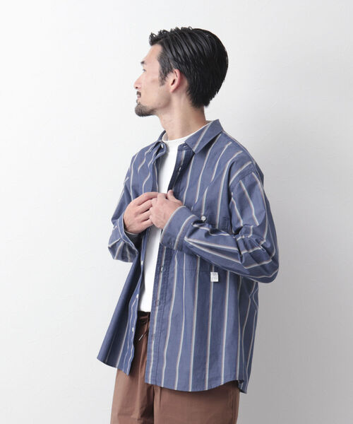 NOLLEY'S goodman（ノーリーズグッドマン）の「ELEMENTARY SHIRT レギュラーシャツ（シャツ/ブラウス・メンズ・グリーン/ネイビー/ベージュ・L/M）」の7枚目の写真