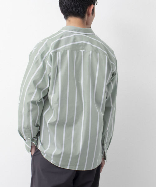 NOLLEY'S goodman（ノーリーズグッドマン）の「ELEMENTARY SHIRT レギュラーシャツ（シャツ/ブラウス・メンズ・グリーン/ネイビー/ベージュ・L/M）」の15枚目の写真