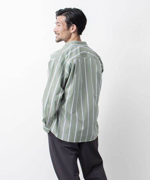 NOLLEY'S goodman（ノーリーズグッドマン）の「ELEMENTARY SHIRT レギュラーシャツ（シャツ/ブラウス・メンズ・グリーン/ネイビー/ベージュ・L/M）」の16枚目の写真