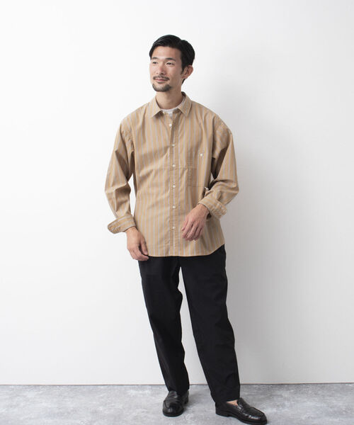 NOLLEY'S goodman（ノーリーズグッドマン）の「ELEMENTARY SHIRT レギュラーシャツ（シャツ/ブラウス・メンズ・グリーン/ネイビー/ベージュ・L/M）」の18枚目の写真