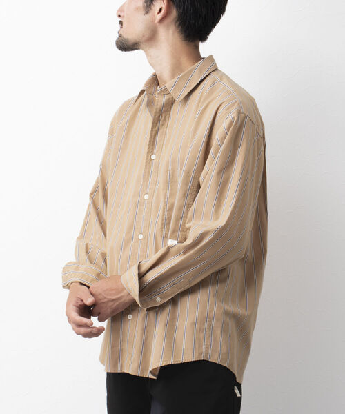 NOLLEY'S goodman（ノーリーズグッドマン）の「ELEMENTARY SHIRT レギュラーシャツ（シャツ/ブラウス・メンズ・グリーン/ネイビー/ベージュ・L/M）」の21枚目の写真
