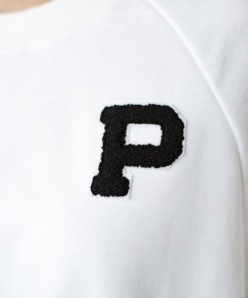 haco!（ハコ）の「しっかり裏毛が頼もしい！ ＰＢＰオーガニックコットンのワンポイントスウェット（ユニセックス）（スウェット・レディース・オフホワイト/ネイビー・1/2/3）」の19枚目の写真