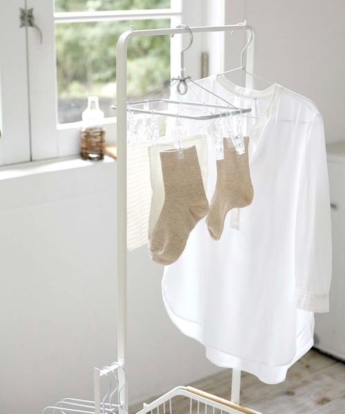 TIMELESS COMFORT（タイムレスコンフォート）の「tosca（トスカ）ランドリーハンガーカート セット　ホワイト（ランドリーグッズ・レディース・ホワイト・ONE SIZE）」の9枚目の写真