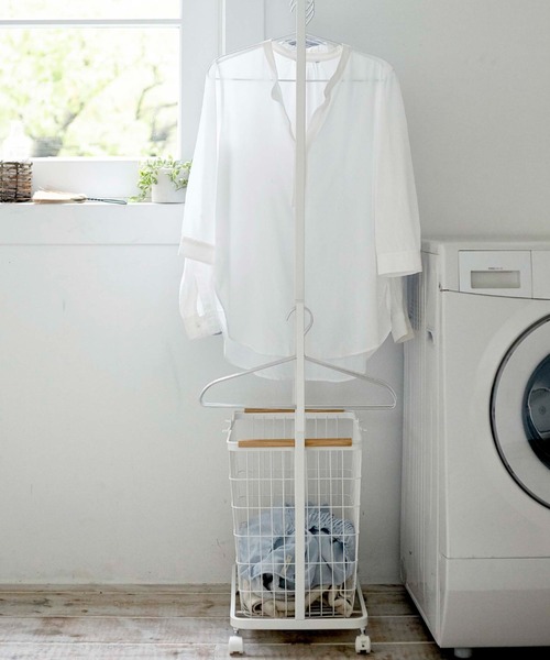 TIMELESS COMFORT（タイムレスコンフォート）の「tosca（トスカ）ランドリーハンガーカート セット　ホワイト（ランドリーグッズ・レディース・ホワイト・ONE SIZE）」の3枚目の写真
