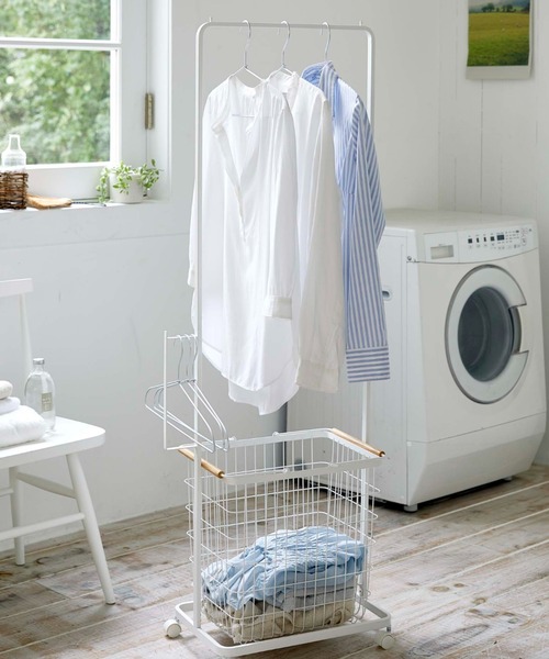 TIMELESS COMFORT（タイムレスコンフォート）の「tosca（トスカ）ランドリーハンガーカート セット　ホワイト（ランドリーグッズ・レディース・ホワイト・ONE SIZE）」の4枚目の写真
