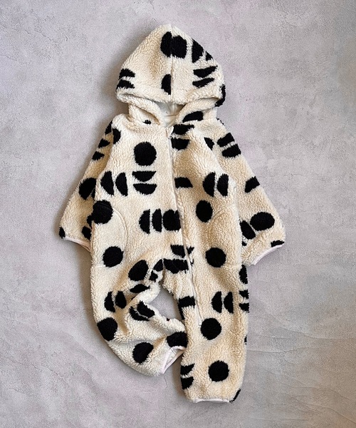 HOGAN RANCH WEAR（ホーガンランチウエア）の「ソウガラジャガードボアジャンプスーツ（baby/FREE）（その他アウター・キッズ・マスタード/レッド/アイボリー・FREE）」の2枚目の写真