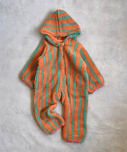 HOGAN RANCH WEAR（ホーガンランチウエア）の「ソウガラジャガードボアジャンプスーツ（baby/FREE）（その他アウター・キッズ・マスタード/レッド/アイボリー・FREE）」の3枚目の写真