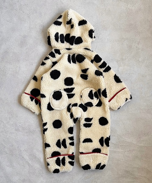 HOGAN RANCH WEAR（ホーガンランチウエア）の「ソウガラジャガードボアジャンプスーツ（baby/FREE）（その他アウター・キッズ・マスタード/レッド/アイボリー・FREE）」の4枚目の写真