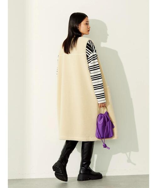 AMERICAN HOLIC（アメリカンホリック）の「ボアジレ（ダウンベスト・レディース・アイボリー/モカ・FREE）」の19枚目の写真