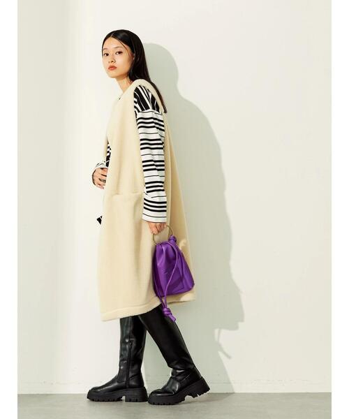 AMERICAN HOLIC（アメリカンホリック）の「ボアジレ（ダウンベスト・レディース・アイボリー/モカ・FREE）」の20枚目の写真