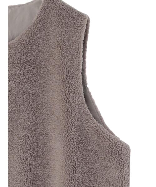 AMERICAN HOLIC（アメリカンホリック）の「ボアジレ（ダウンベスト・レディース・アイボリー/モカ・FREE）」の14枚目の写真