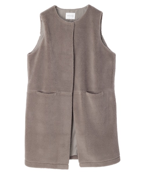 AMERICAN HOLIC（アメリカンホリック）の「ボアジレ（ダウンベスト・レディース・アイボリー/モカ・FREE）」の18枚目の写真