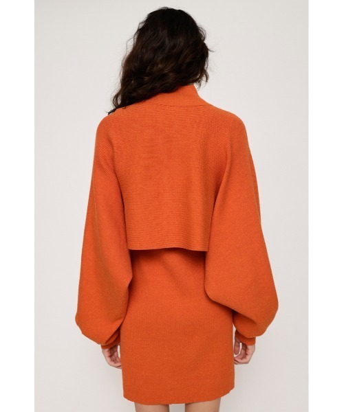 SLY（スライ）の「SHORT ZIP 2P OP ショートジップ 2ピース ワンピース（ワンピース・レディース・杢グレー/クリアレッド/ブラック・1/2）」の21枚目の写真