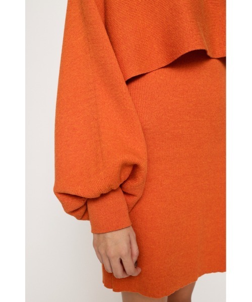 SLY（スライ）の「SHORT ZIP 2P OP ショートジップ 2ピース ワンピース（ワンピース・レディース・杢グレー/クリアレッド/ブラック・1/2）」の22枚目の写真