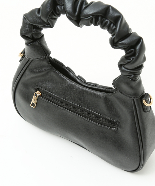 Abahouse Devinette(ドゥヴィネット)の「【Avancer】ちぢみハンドルバッグ(ハンドバッグ・レディース・グリーン/サックスブルー/ブラック・フリー)」の4枚目の写真