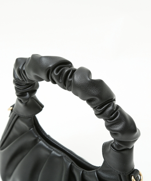 Abahouse Devinette(ドゥヴィネット)の「【Avancer】ちぢみハンドルバッグ(ハンドバッグ・レディース・グリーン/サックスブルー/ブラック・フリー)」の7枚目の写真