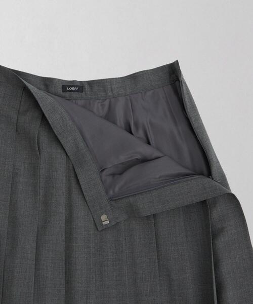 LOEFF（ロエフ）の「＜LOEFF＞W トロピカル フリンジ プリーツスカート（スカート・レディース・グレー/コバルトブルー・1/0）」の19枚目の写真