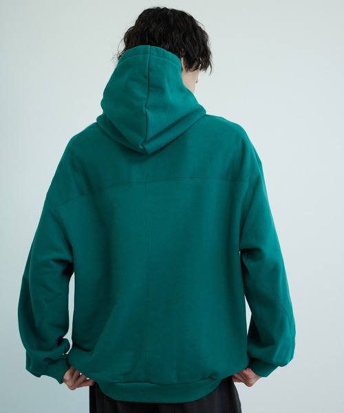 PUBLIC TOKYO（パブリックトウキョウ）の「極 リラックスフードプルオーバー/ユニセックス（パーカー・メンズ・ダークブルー/ブラウン/ブラック/グリーン/ベージュ/ダークグレー・1/3/2）」の12枚目の写真