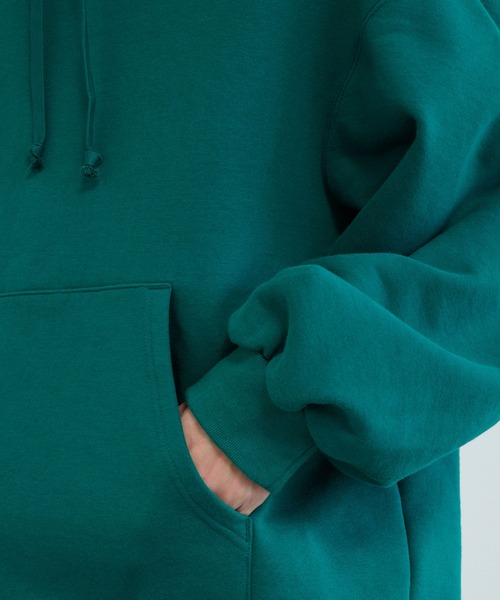 PUBLIC TOKYO（パブリックトウキョウ）の「極 リラックスフードプルオーバー/ユニセックス（パーカー・メンズ・ダークブルー/ブラウン/ブラック/グリーン/ベージュ/ダークグレー・1/3/2）」の14枚目の写真