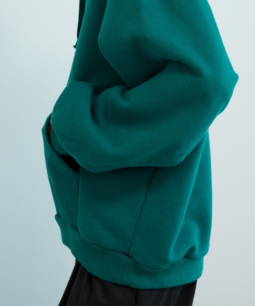 PUBLIC TOKYO（パブリックトウキョウ）の「極 リラックスフードプルオーバー/ユニセックス（パーカー・メンズ・ダークブルー/ブラウン/ブラック/グリーン/ベージュ/ダークグレー・1/3/2）」の15枚目の写真