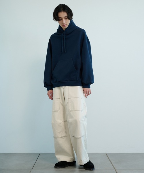 PUBLIC TOKYO（パブリックトウキョウ）の「極 リラックスフードプルオーバー/ユニセックス（パーカー・メンズ・ダークブルー/ブラウン/ブラック/グリーン/ベージュ/ダークグレー・1/3/2）」の20枚目の写真