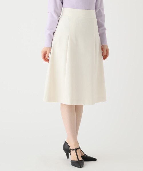 index（インデックス）の「◆【セットアップ対応】Reflax ツイルフレアスカート（スカート・レディース・ブラック/ライトベージュ/パープル/ホワイト系9・36/38/40/42）」の2枚目の写真
