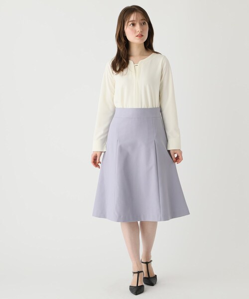 index（インデックス）の「◆【セットアップ対応】Reflax ツイルフレアスカート（スカート・レディース・ブラック/ライトベージュ/パープル/ホワイト系9・36/38/40/42）」の17枚目の写真