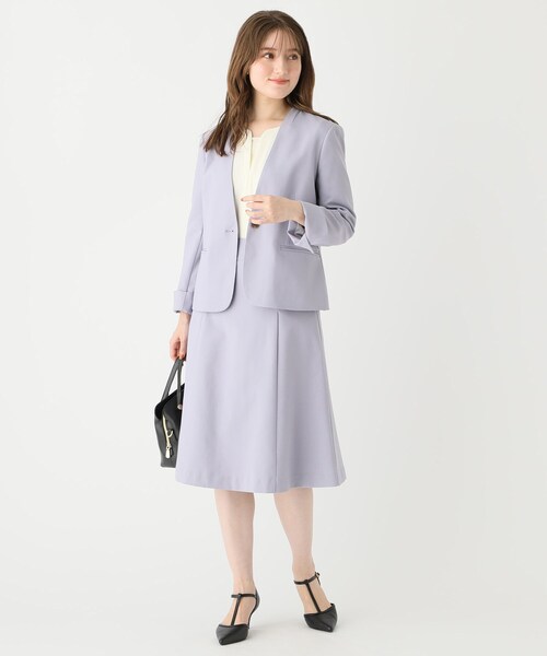 index（インデックス）の「◆【セットアップ対応】Reflax ツイルフレアスカート（スカート・レディース・ブラック/ライトベージュ/パープル/ホワイト系9・36/38/40/42）」の21枚目の写真