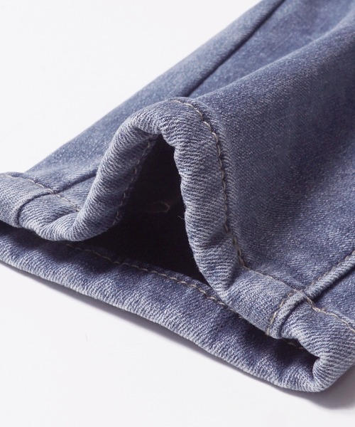 coca（coca）（コカ）の「起毛デニムテーパードパンツ（デニムパンツ・レディース・ライトブルー・S/M/L）」の10枚目の写真