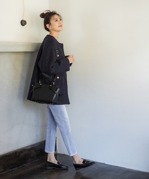 coca（coca）（コカ）の「起毛デニムテーパードパンツ（デニムパンツ・レディース・ライトブルー・S/M/L）」の18枚目の写真