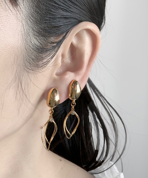 COMMON WARE(コモンウェアー)の「FT:ウルトラフィット 痛くない イヤリング 2連フープ(イヤリング・レディース・シルバー/ゴールド・FREE)」の4枚目の写真