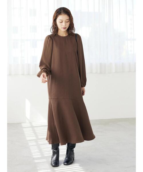 ELENCARE DUE（エレンカーレデュエ）の「・ELENCARE DUE マーメイドキリカエワンピース＊（ワンピース・レディース・ブラウン/ブラック/グレイッシュベージュ・FREE）」の8枚目の写真