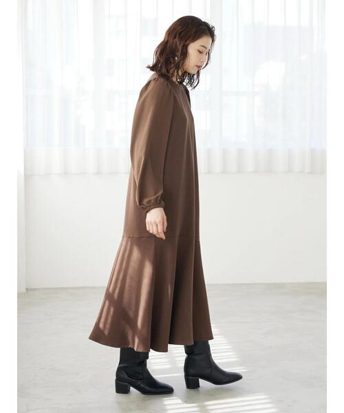 ELENCARE DUE（エレンカーレデュエ）の「・ELENCARE DUE マーメイドキリカエワンピース＊（ワンピース・レディース・ブラウン/ブラック/グレイッシュベージュ・FREE）」の10枚目の写真