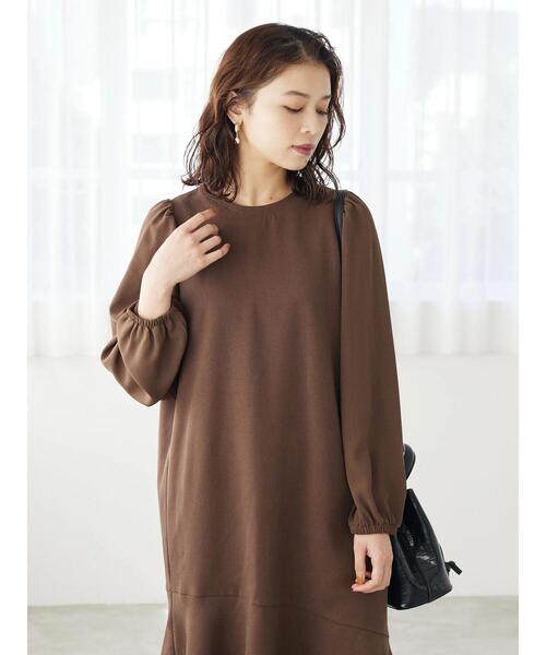 ELENCARE DUE（エレンカーレデュエ）の「・ELENCARE DUE マーメイドキリカエワンピース＊（ワンピース・レディース・ブラウン/ブラック/グレイッシュベージュ・FREE）」の12枚目の写真