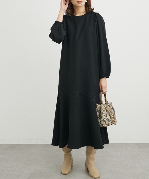 ELENCARE DUE（エレンカーレデュエ）の「・ELENCARE DUE マーメイドキリカエワンピース＊（ワンピース・レディース・ブラウン/ブラック/グレイッシュベージュ・FREE）」の2枚目の写真