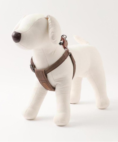 moncheri（モンシェリ）の「レザー×リネンハーネス（リード/ハーネス/首輪・レディース・ブルー/ベージュ/ブラウン/カーキ/ピンク/チャコールグレー・S/L/M/XS/XL）」の15枚目の写真