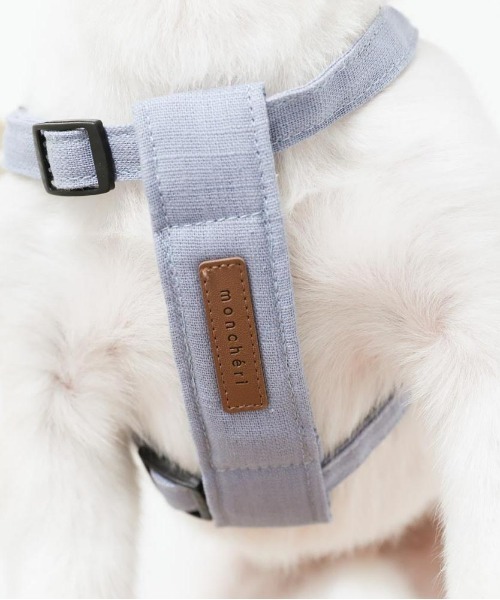 moncheri（モンシェリ）の「レザー×リネンハーネス（リード/ハーネス/首輪・レディース・ブルー/ベージュ/ブラウン/カーキ/ピンク/チャコールグレー・S/L/M/XS/XL）」の20枚目の写真