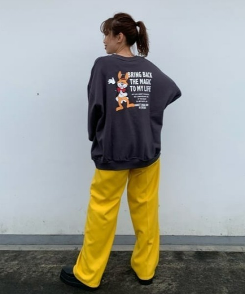 RODEO CROWNS WIDE BOWL（ロデオクラウンズワイドボウル）の「DAILY DADスラックス（スラックス・レディース・杢グレー/マスタード/ブラック/ダークグリーン・SMALL/MEDIUM）」の12枚目の写真