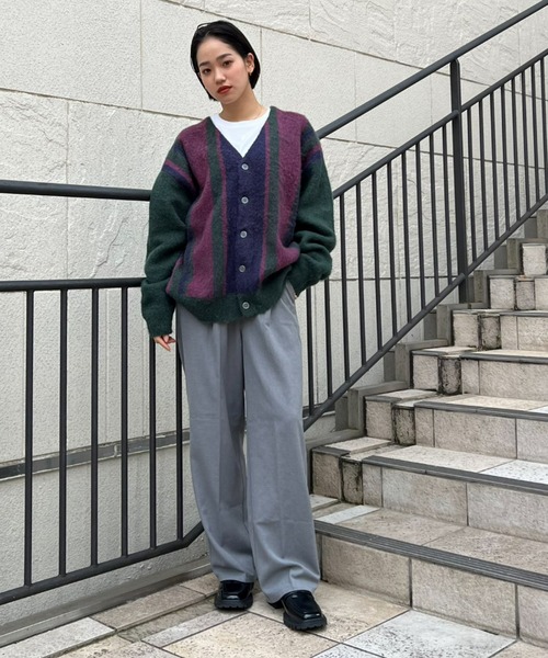 RODEO CROWNS WIDE BOWL（ロデオクラウンズワイドボウル）の「DAILY DADスラックス（スラックス・レディース・杢グレー/マスタード/ブラック/ダークグリーン・SMALL/MEDIUM）」の8枚目の写真