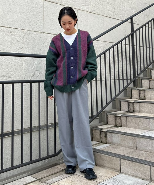 RODEO CROWNS WIDE BOWL（ロデオクラウンズワイドボウル）の「DAILY DADスラックス（スラックス・レディース・杢グレー/マスタード/ブラック/ダークグリーン・SMALL/MEDIUM）」の10枚目の写真