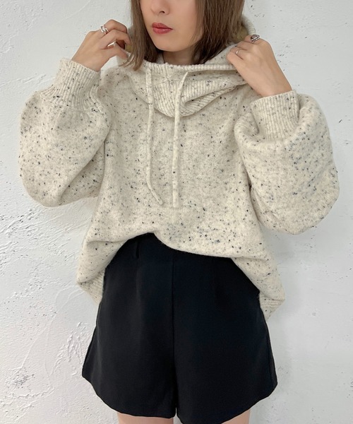 apres jour mignon(アプレジュールミニョン)の「バラクラバSETニット【ZOZOTOWN限定アイテム】(ニット/セーター・レディース・ベージュ/ピンク/アイボリー・X-LARGE/フリー)」の4枚目の写真