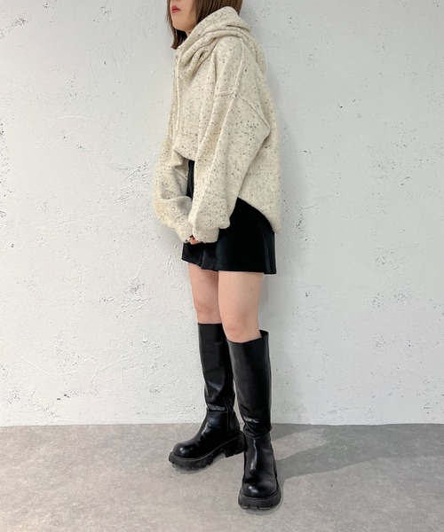 apres jour mignon(アプレジュールミニョン)の「バラクラバSETニット【ZOZOTOWN限定アイテム】(ニット/セーター・レディース・ベージュ/ピンク/アイボリー・X-LARGE/フリー)」の13枚目の写真