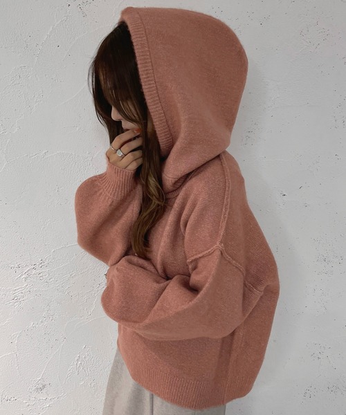 apres jour mignon(アプレジュールミニョン)の「バラクラバSETニット【ZOZOTOWN限定アイテム】(ニット/セーター・レディース・ベージュ/ピンク/アイボリー・X-LARGE/フリー)」の18枚目の写真